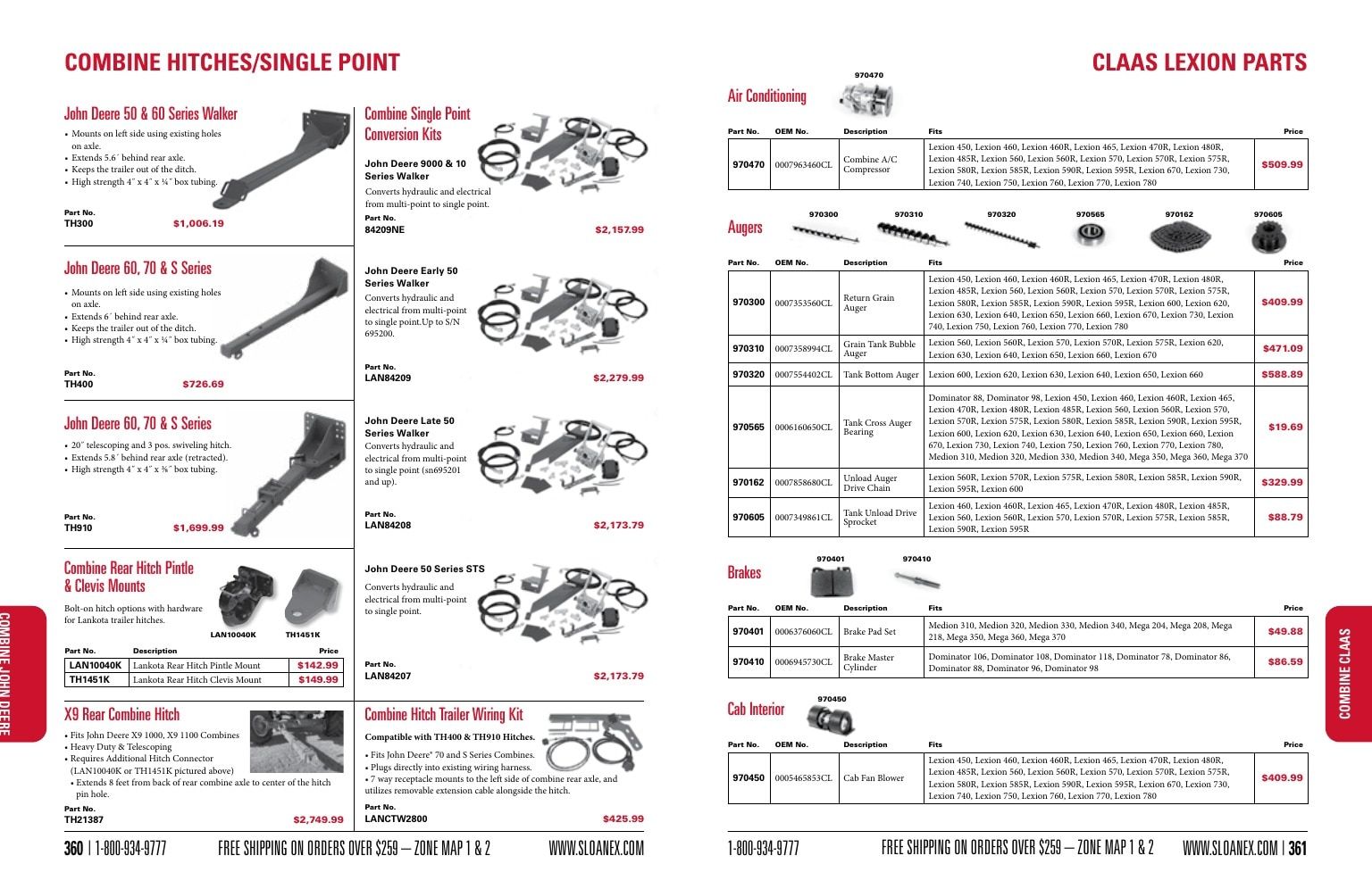 Sloan Express Agricultural Parts Catalog Weekly Ad January 1 - December 31, 2026