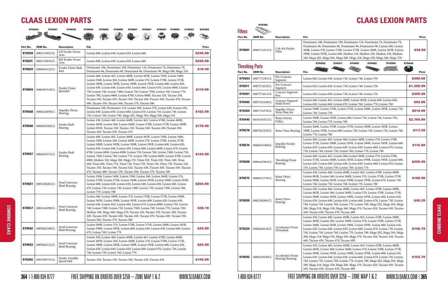 Sloan Express Agricultural Parts Catalog Weekly Ad January 1 - December 31, 2026