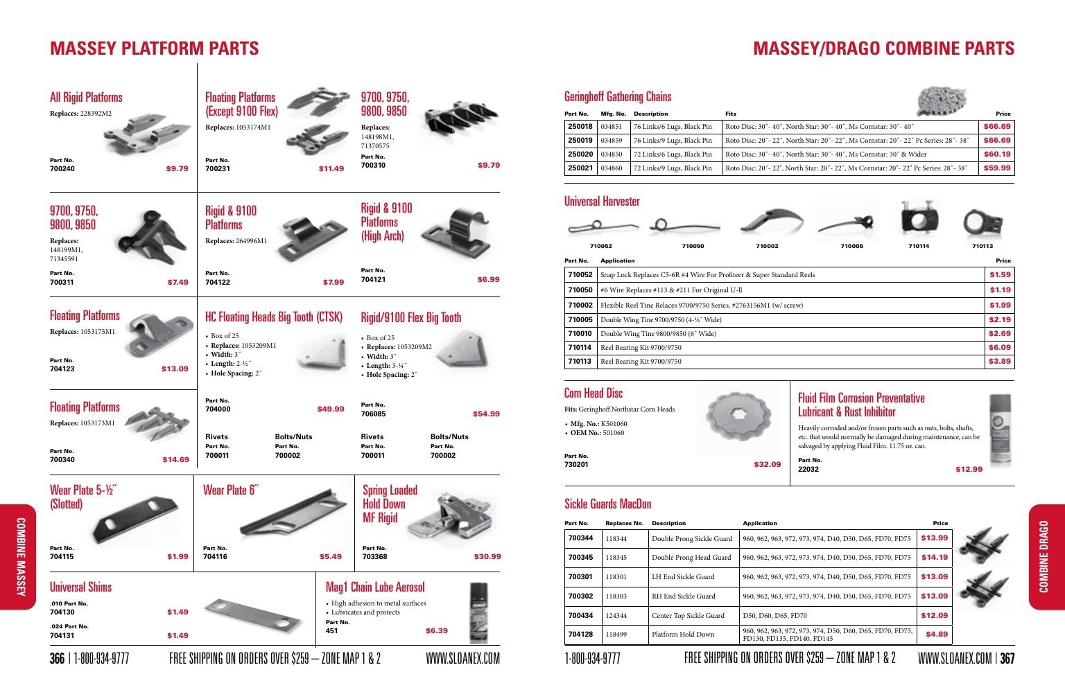 Sloan Express Agricultural Parts Catalog Weekly Ad January 1 - December 31, 2026