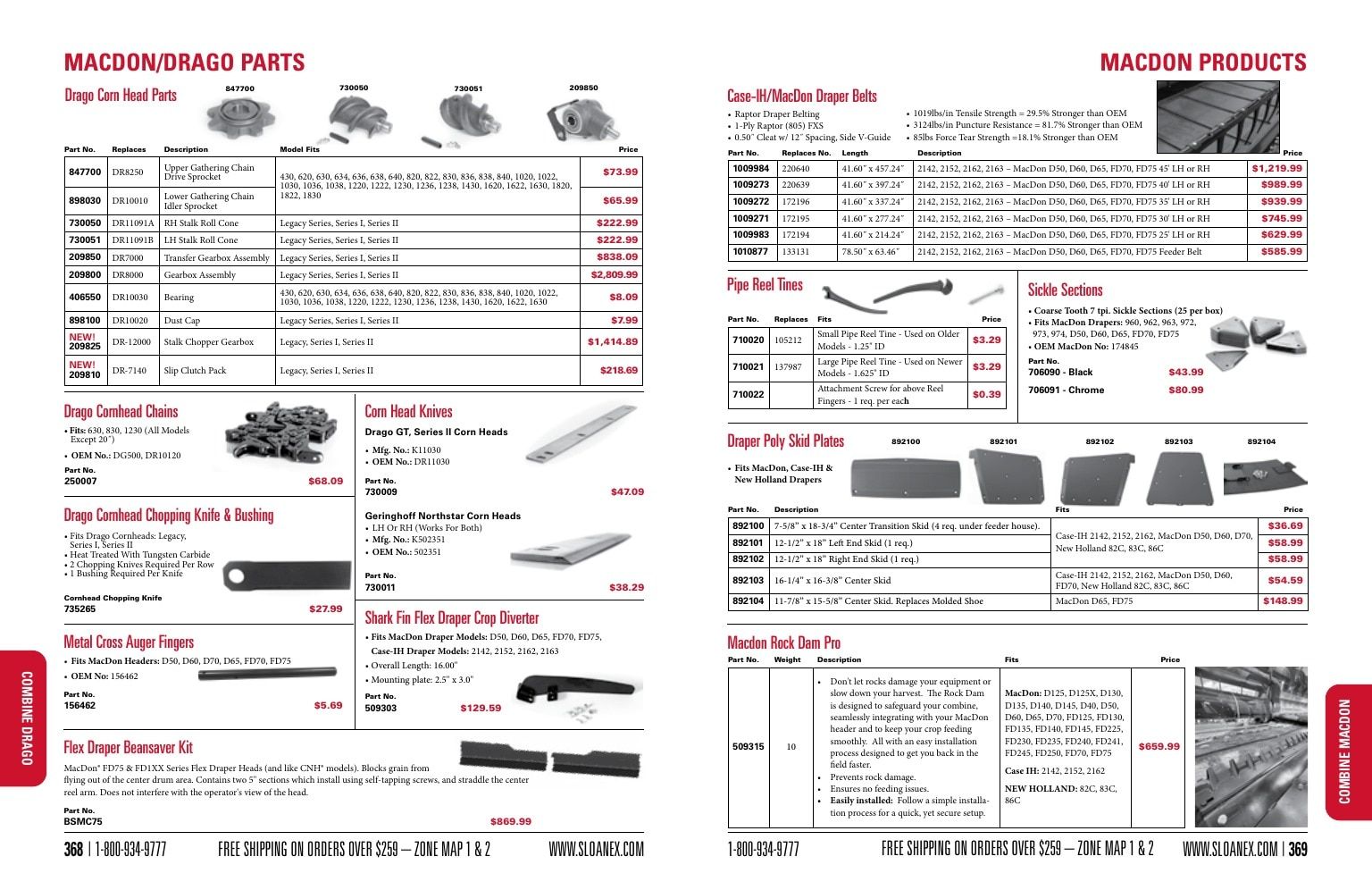Sloan Express Agricultural Parts Catalog Weekly Ad January 1 - December 31, 2026