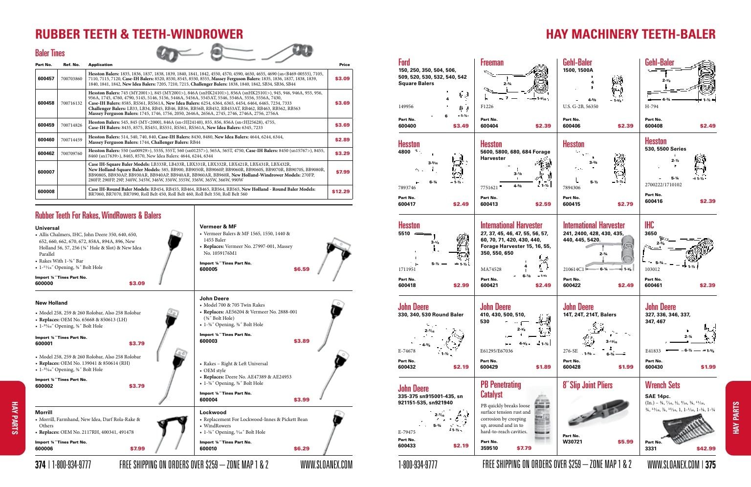 Sloan Express Agricultural Parts Catalog Weekly Ad January 1 - December 31, 2026