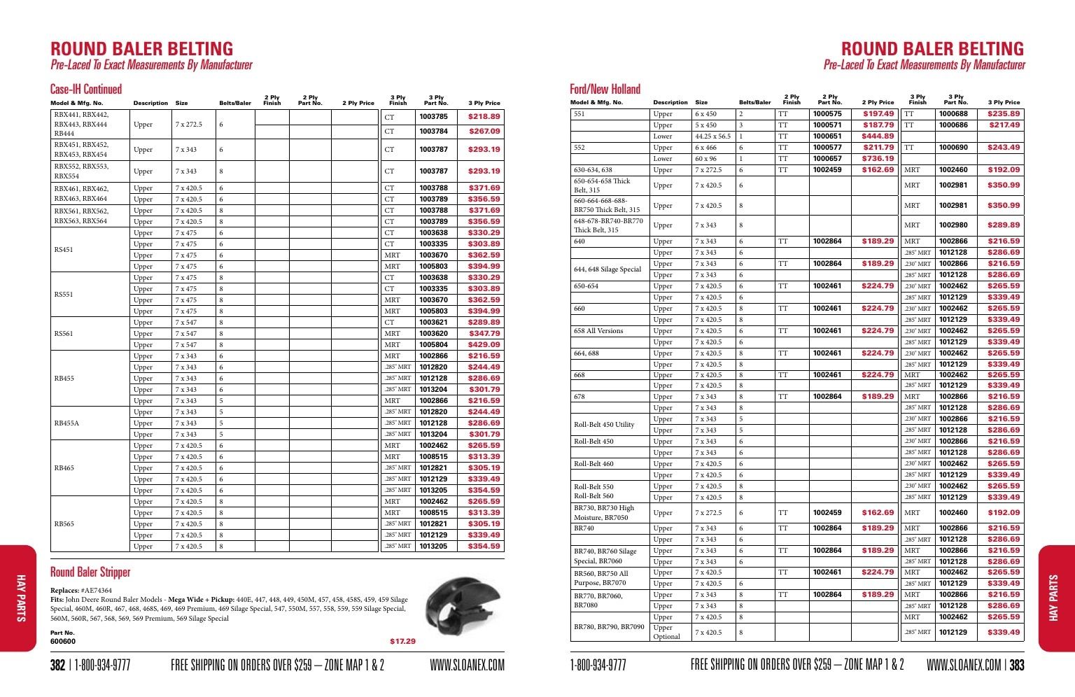 Sloan Express Agricultural Parts Catalog Weekly Ad January 1 - December 31, 2026