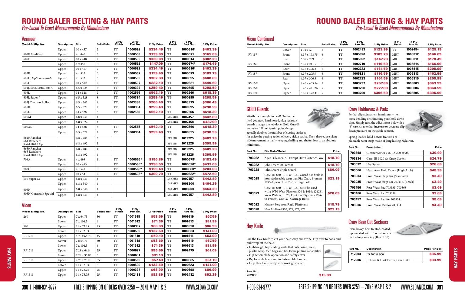 Sloan Express Agricultural Parts Catalog Weekly Ad January 1 - December 31, 2026