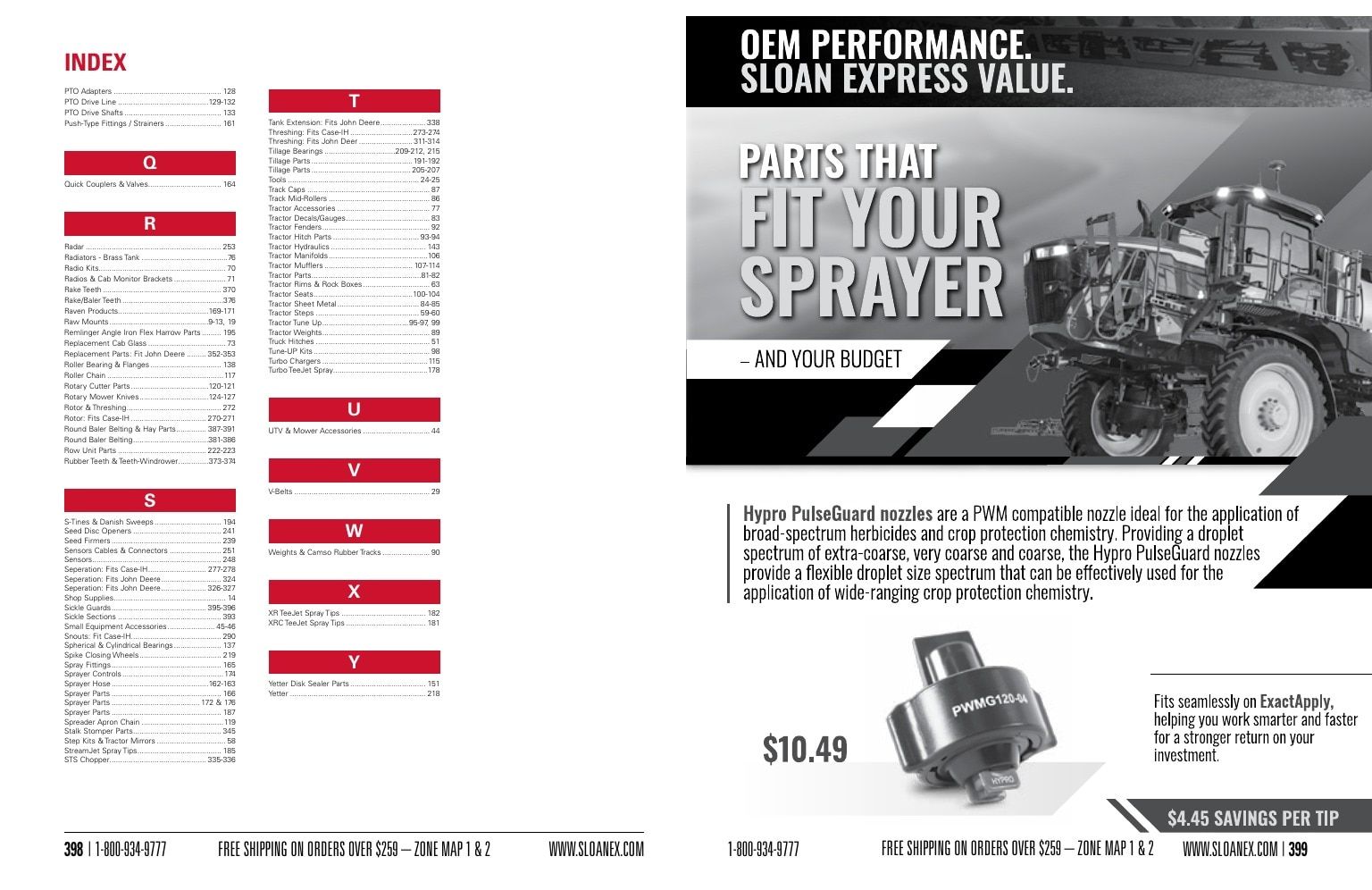 Sloan Express Agricultural Parts Catalog Weekly Ad January 1 - December 31, 2026