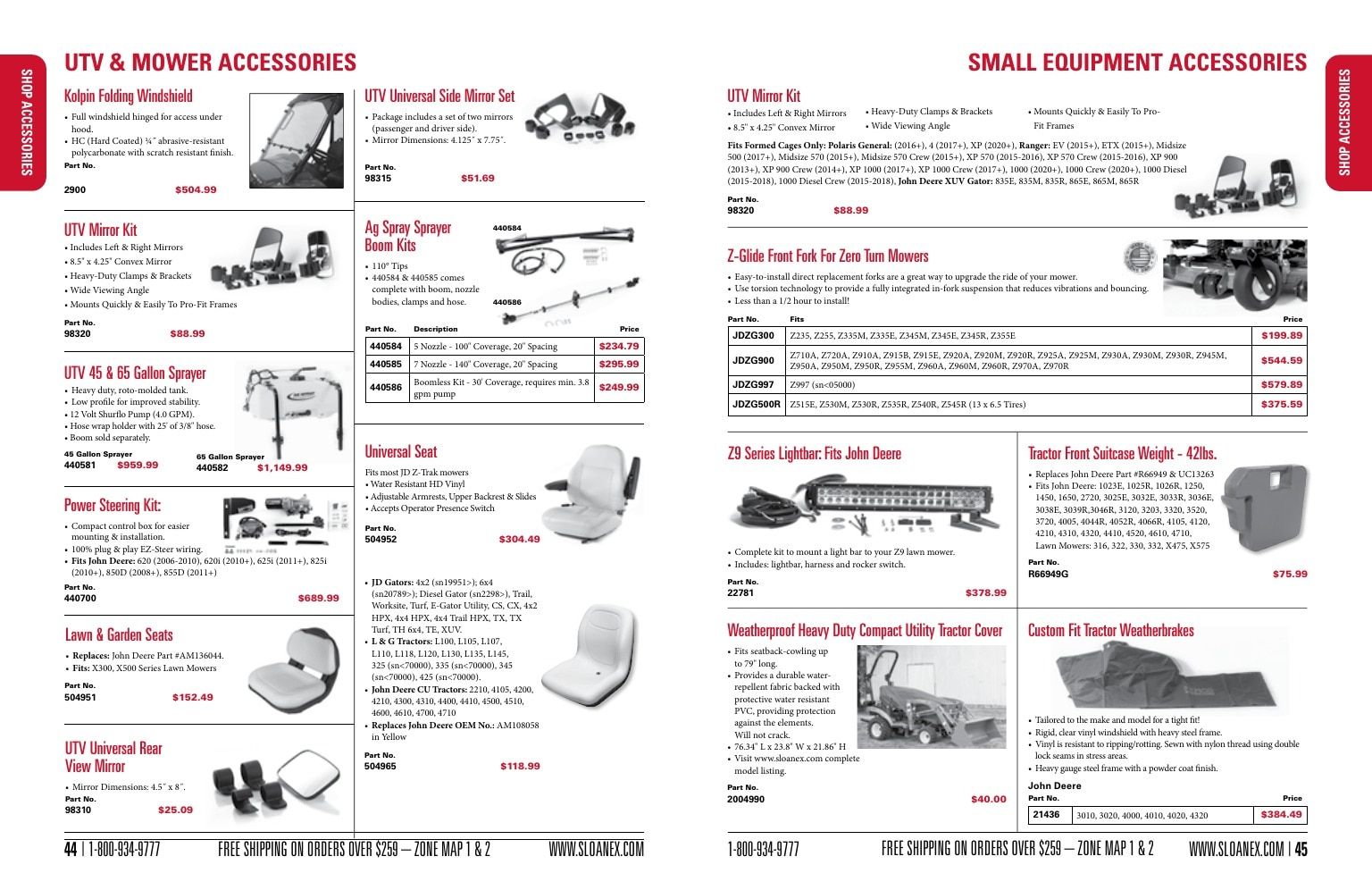 Sloan Express Agricultural Parts Catalog Weekly Ad January 1 - December 31, 2026
