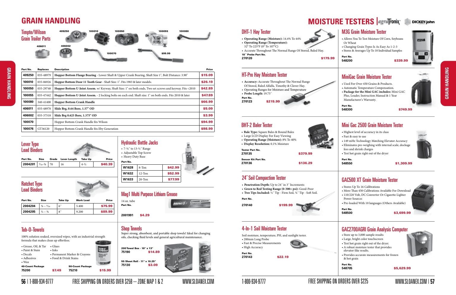 Sloan Express Agricultural Parts Catalog Weekly Ad January 1 - December 31, 2026
