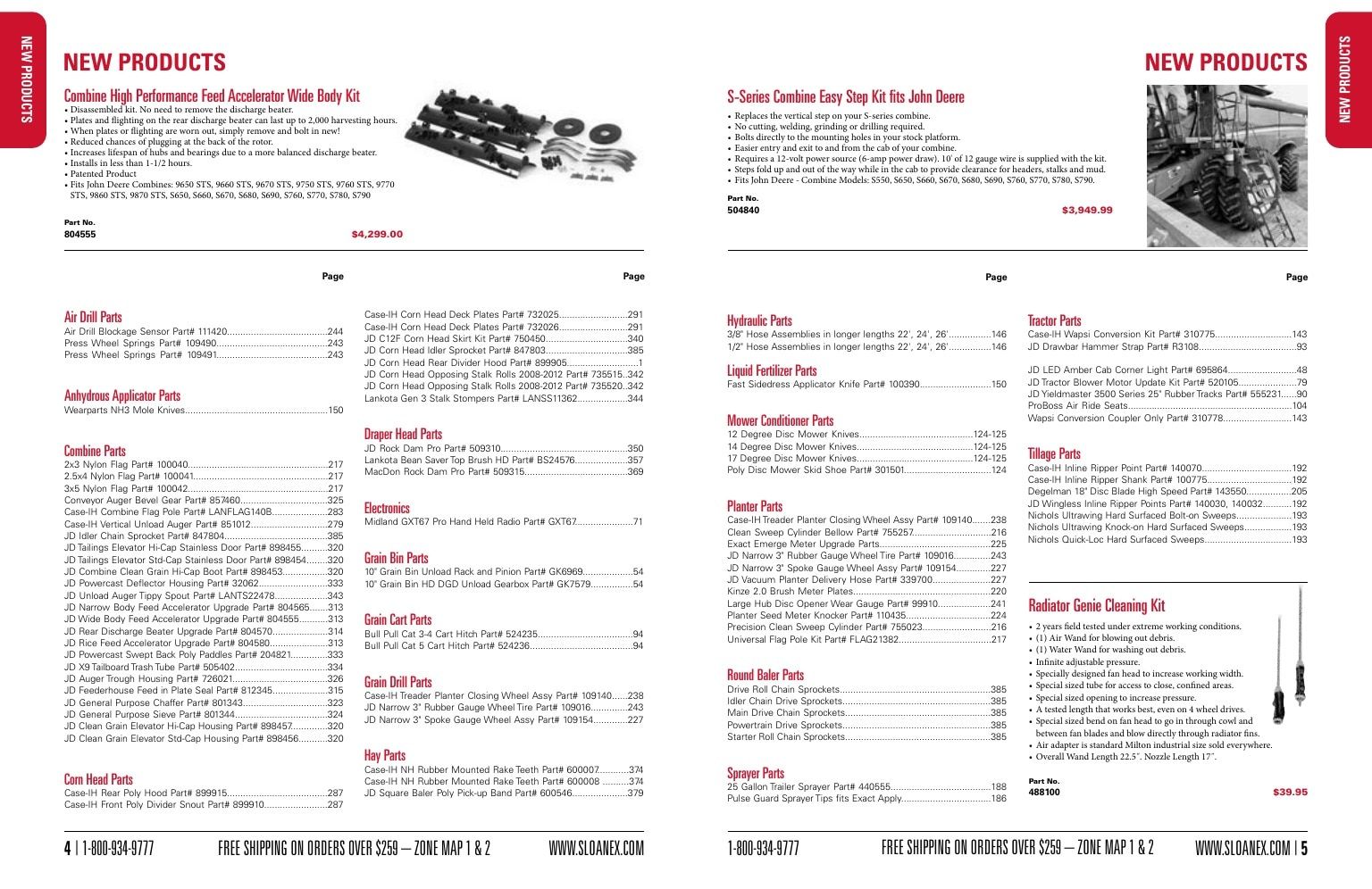 Sloan Express Agricultural Parts Catalog Weekly Ad January 1 - December 31, 2026