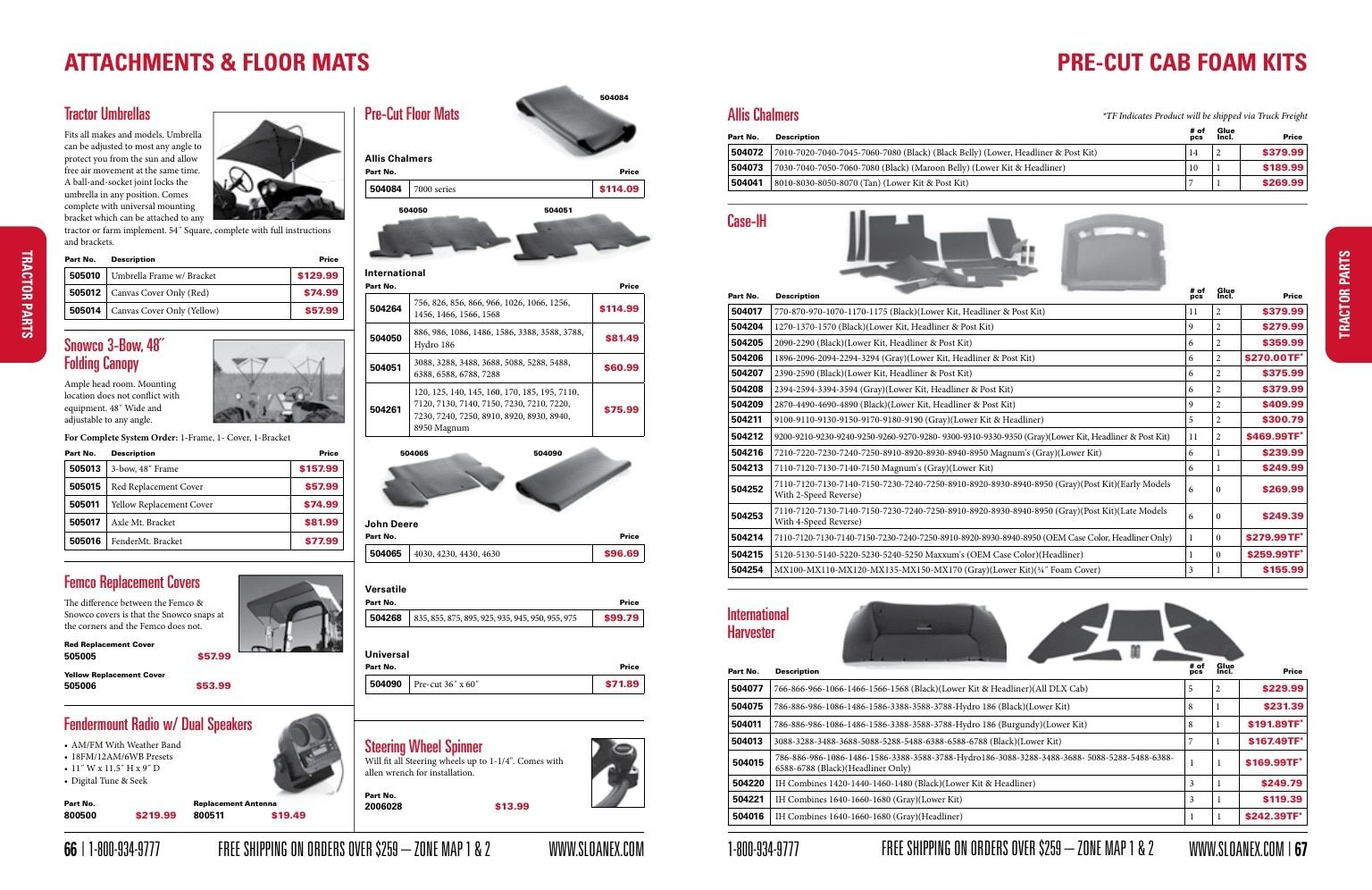 Sloan Express Agricultural Parts Catalog Weekly Ad January 1 - December 31, 2026