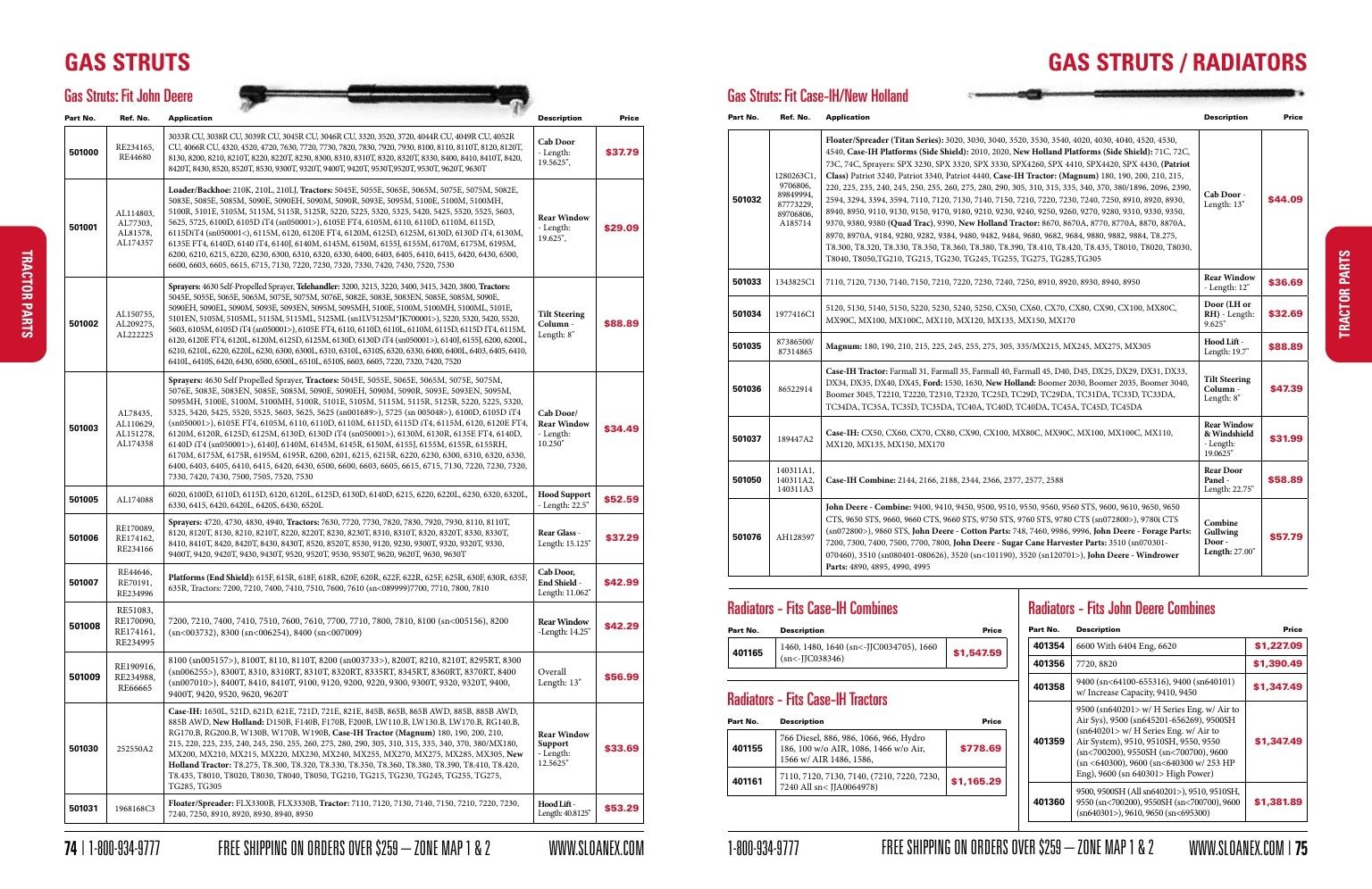 Sloan Express Agricultural Parts Catalog Weekly Ad January 1 - December 31, 2026