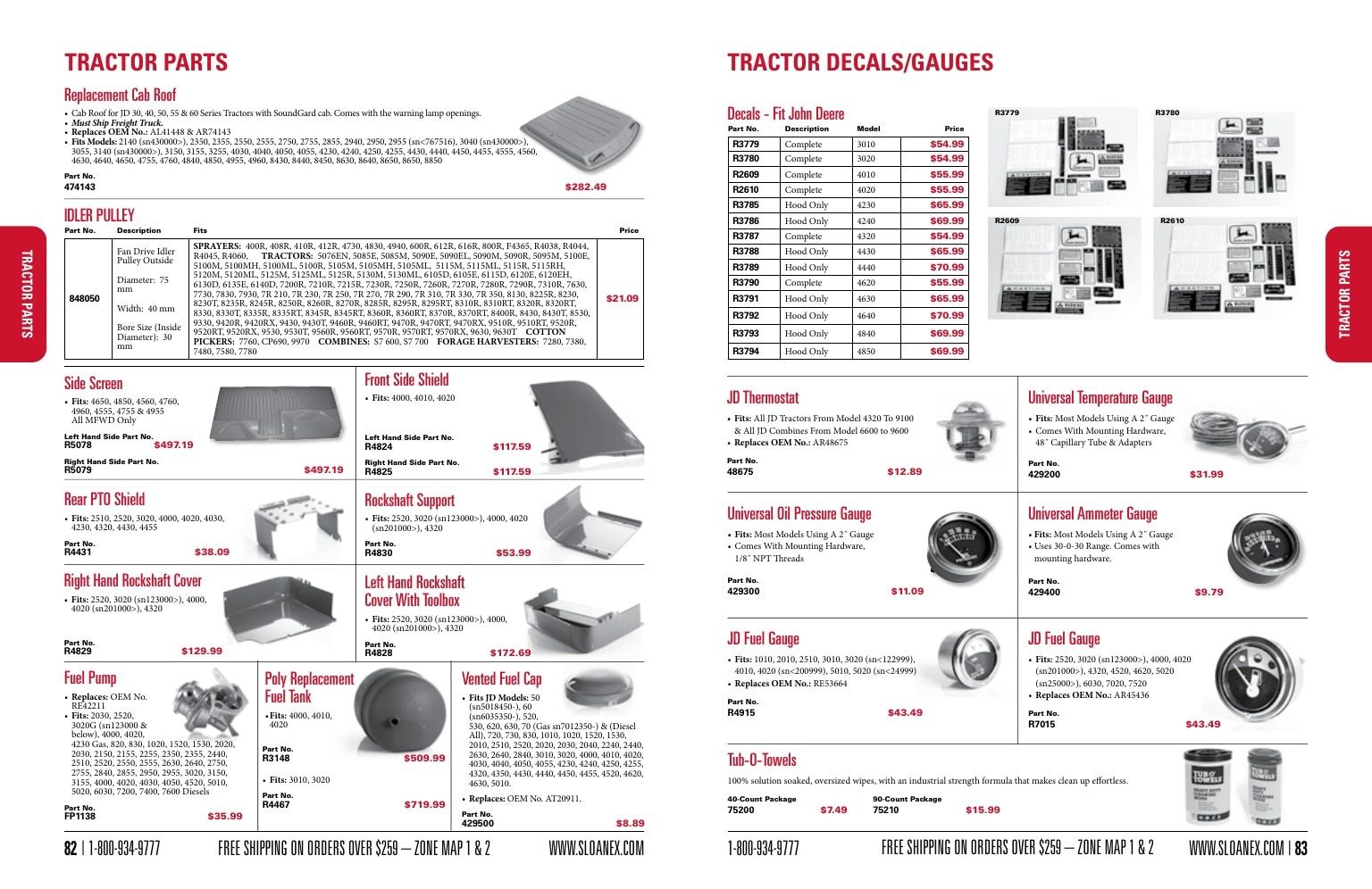 Sloan Express Agricultural Parts Catalog Weekly Ad January 1 - December 31, 2026
