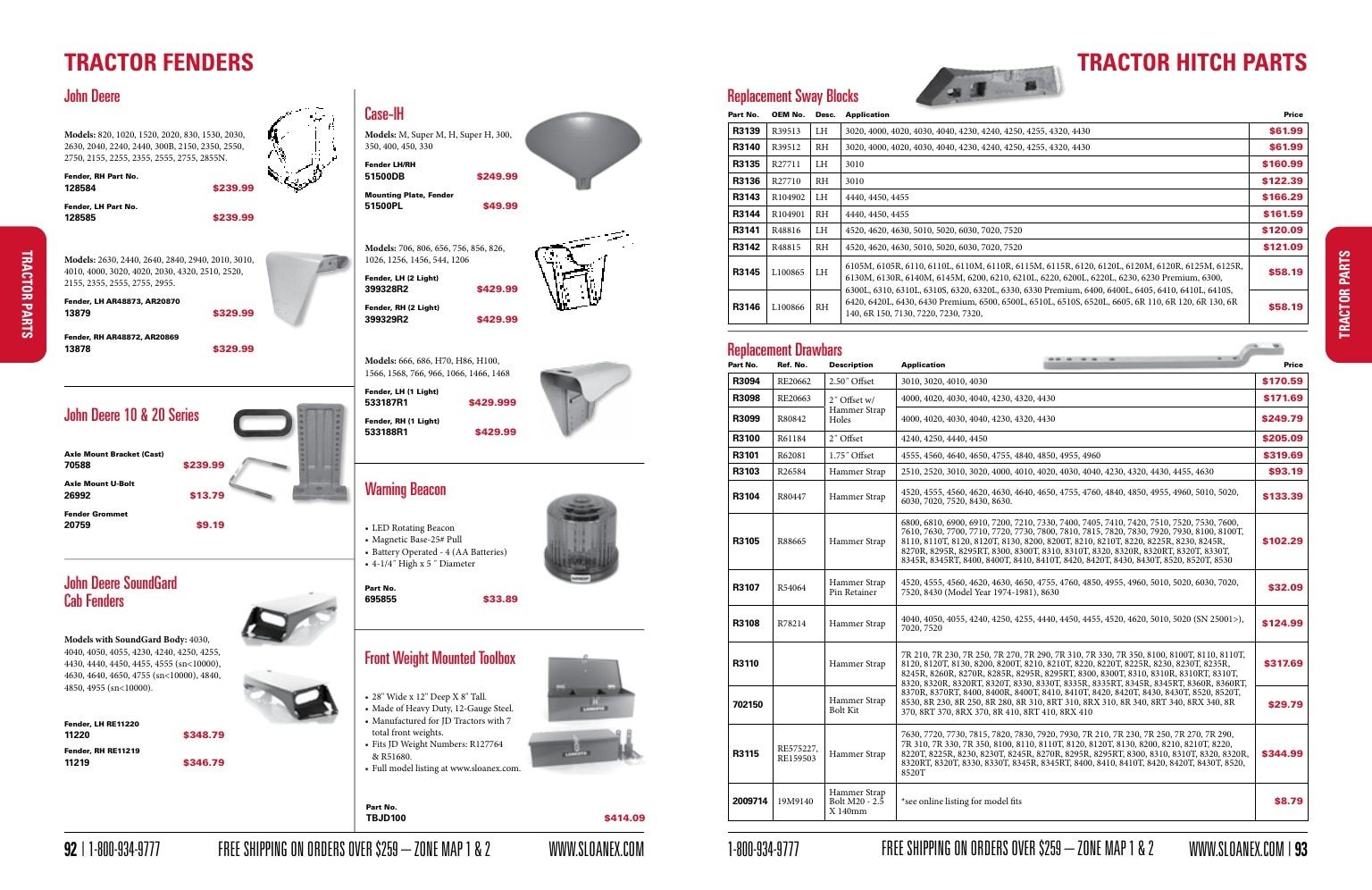 Sloan Express Agricultural Parts Catalog Weekly Ad January 1 - December 31, 2026