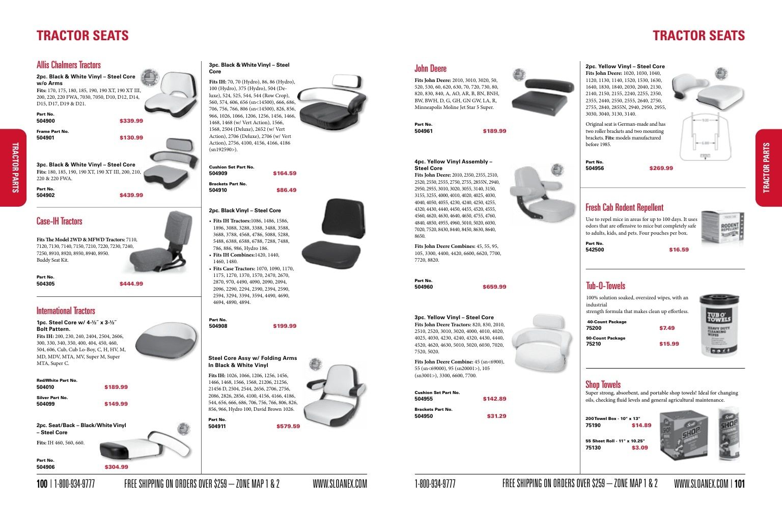 Sloan Express Agricultural Parts Catalog Weekly Ad January 1 - December 31, 2026