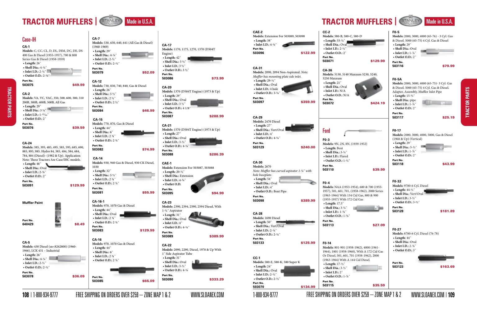 Sloan Express Agricultural Parts Catalog Weekly Ad January 1 - December 31, 2026