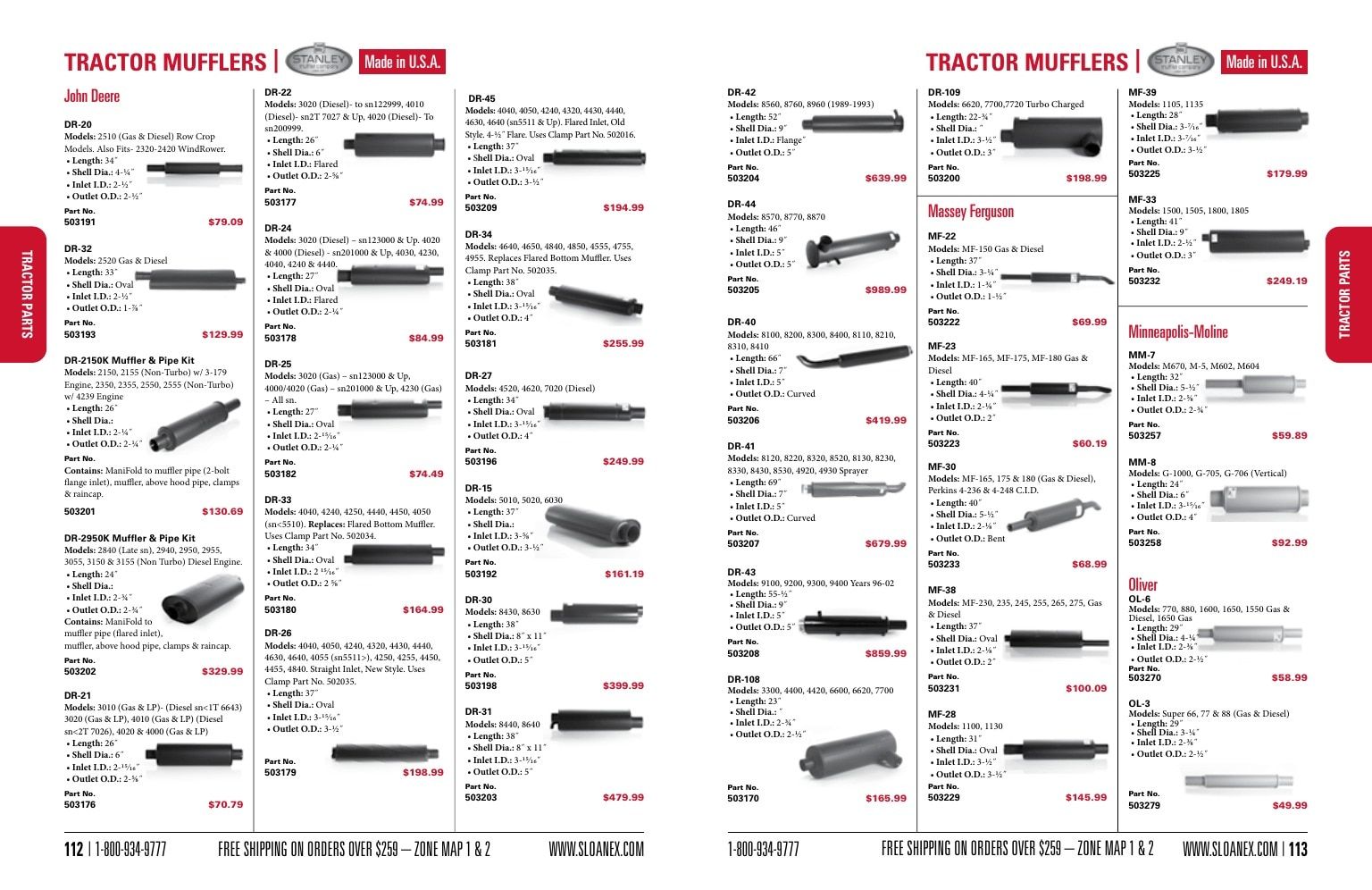 Sloan Express Agricultural Parts Catalog Weekly Ad January 1 - December 31, 2026