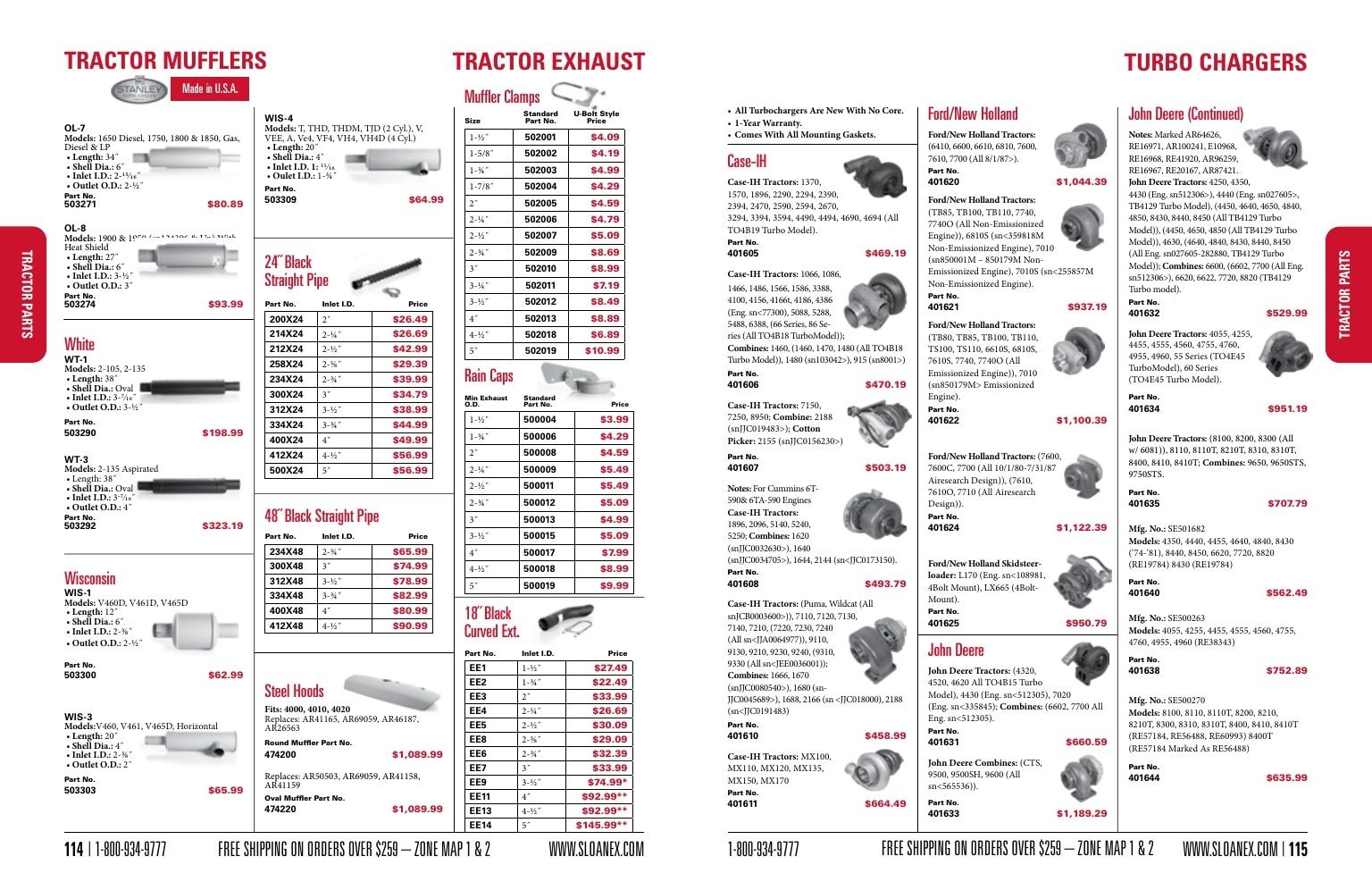 Sloan Express Agricultural Parts Catalog Weekly Ad January 1 - December 31, 2026