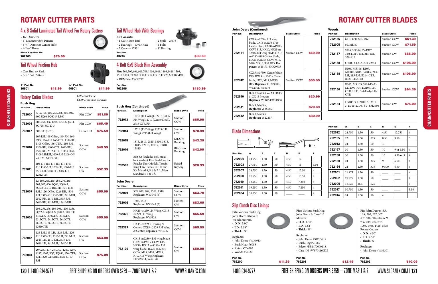Sloan Express Agricultural Parts Catalog Weekly Ad January 1 - December 31, 2026