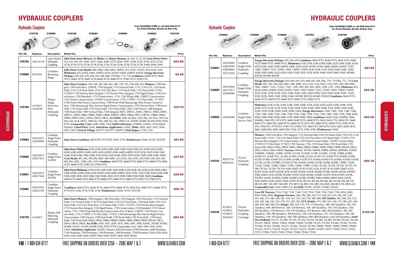 Sloan Express Agricultural Parts Catalog Weekly Ad January 1 - December 31, 2026