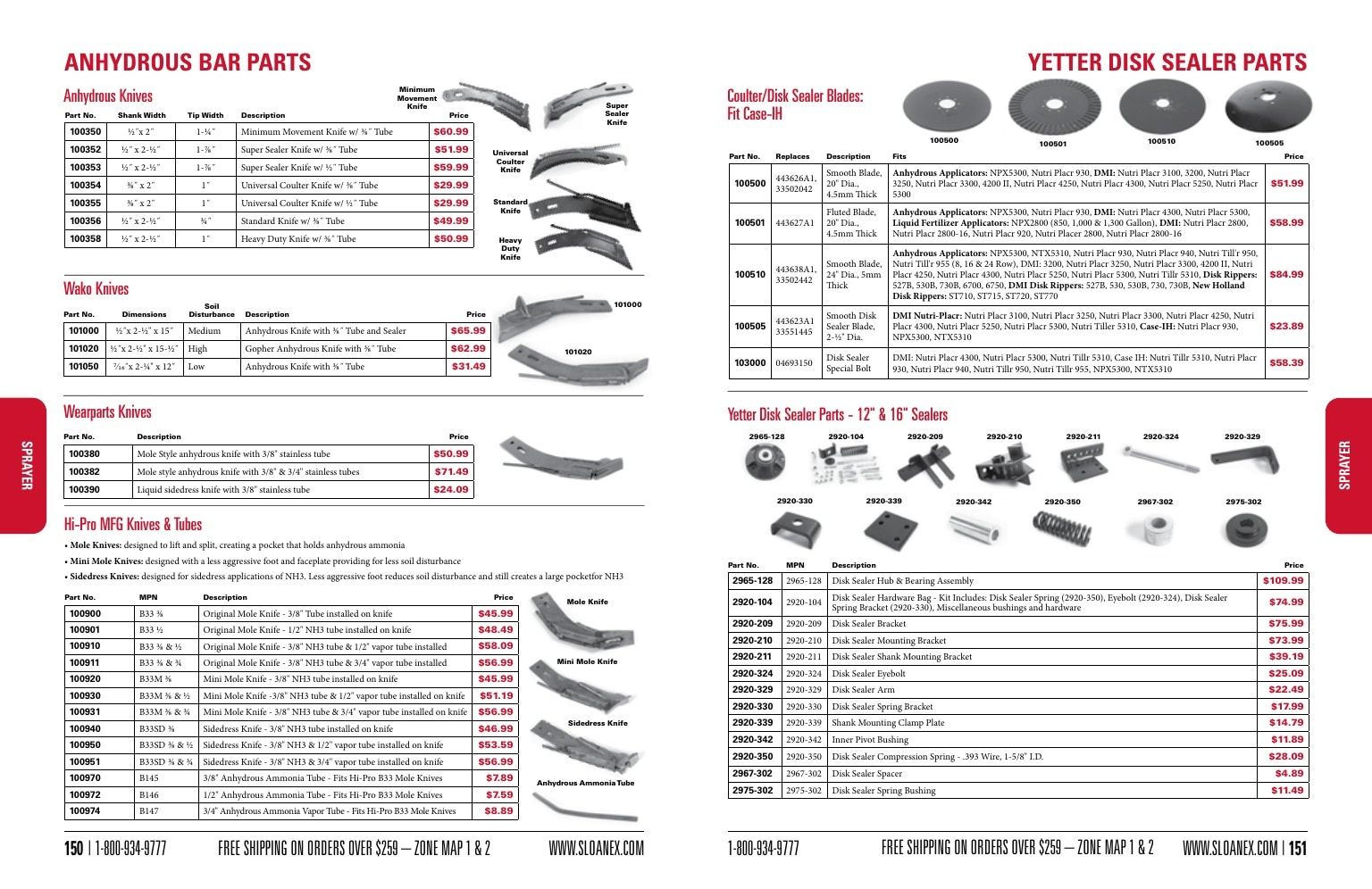 Sloan Express Agricultural Parts Catalog Weekly Ad January 1 - December 31, 2026