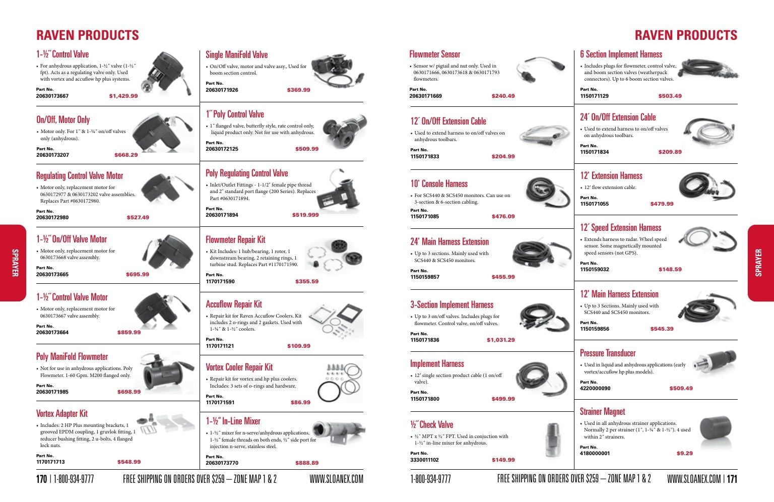 Sloan Express Agricultural Parts Catalog Weekly Ad January 1 - December 31, 2026