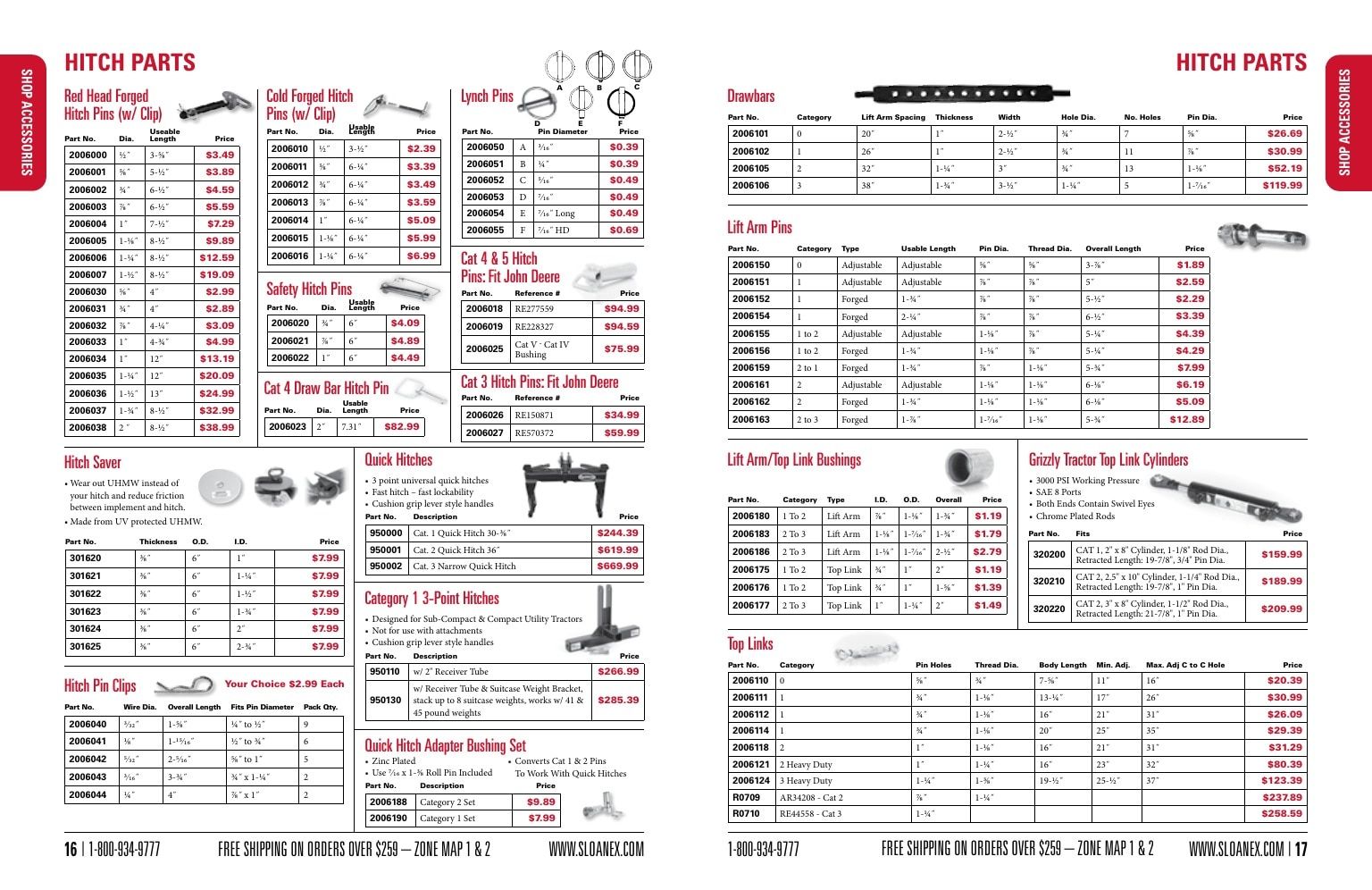 Sloan Express Agricultural Parts Catalog Weekly Ad January 1 - December 31, 2026