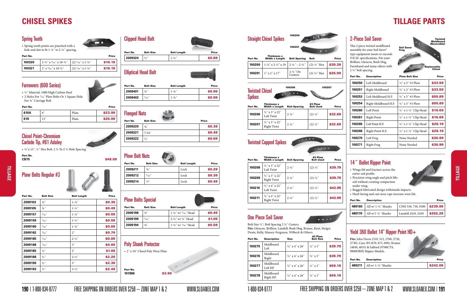 Sloan Express Agricultural Parts Catalog Weekly Ad January 1 - December 31, 2026