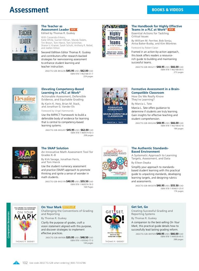 Solution Tree Education Resources Catalog Weekly Ad January 1 - December 31, 2026
