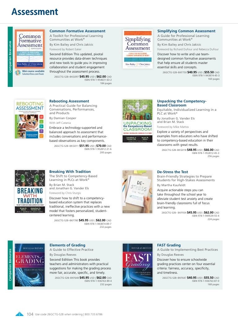 Solution Tree Education Resources Catalog Weekly Ad January 1 - December 31, 2026