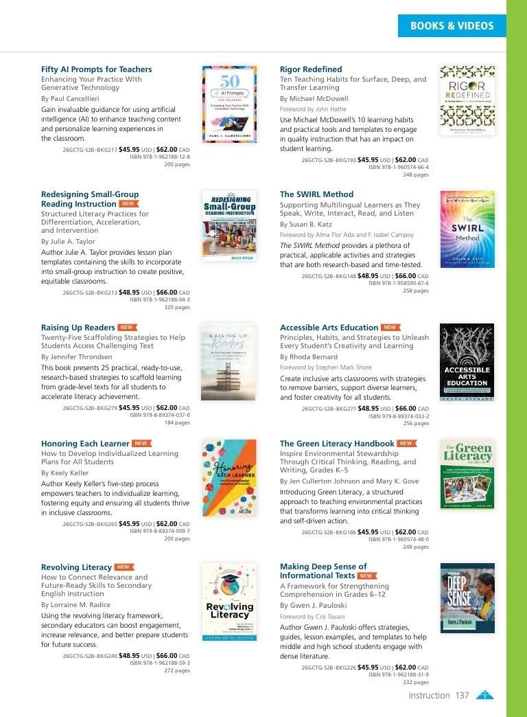 Solution Tree Education Resources Catalog Weekly Ad January 1 - December 31, 2026