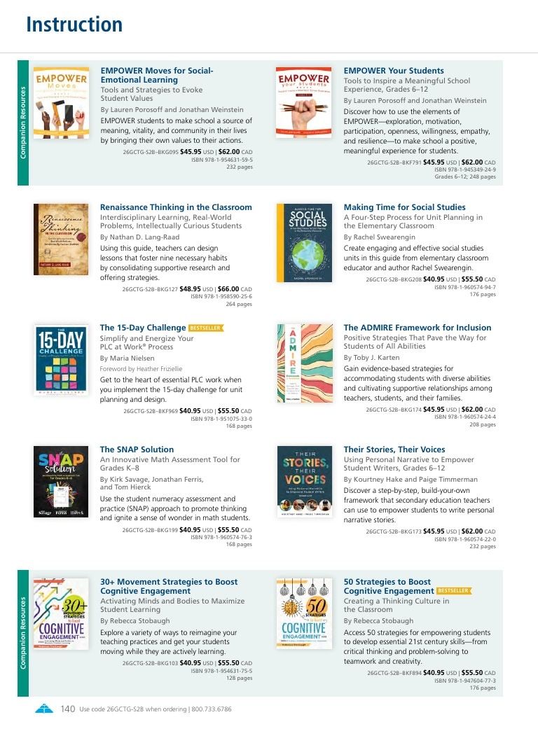 Solution Tree Education Resources Catalog Weekly Ad January 1 - December 31, 2026