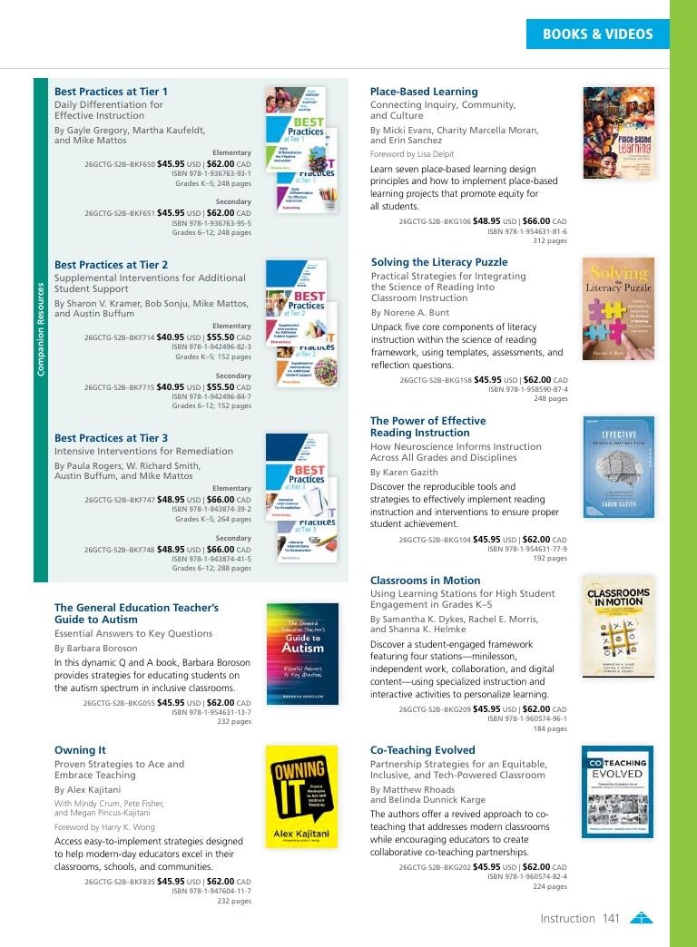 Solution Tree Education Resources Catalog Weekly Ad January 1 - December 31, 2026