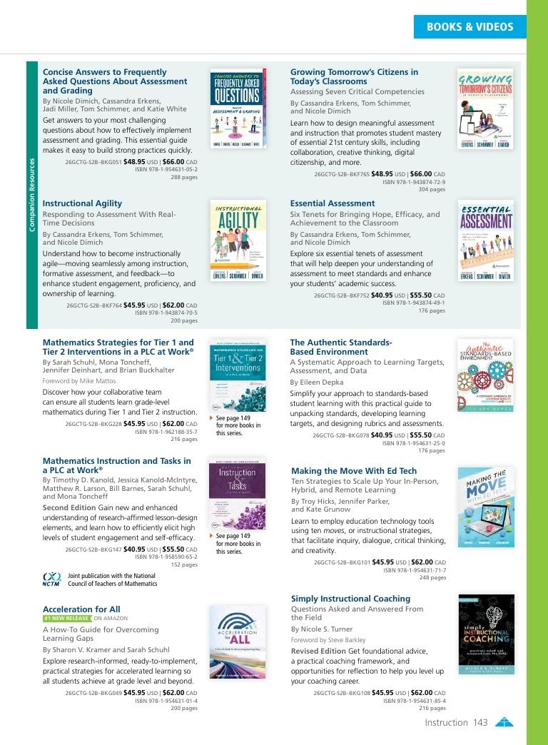 Solution Tree Education Resources Catalog Weekly Ad January 1 - December 31, 2026