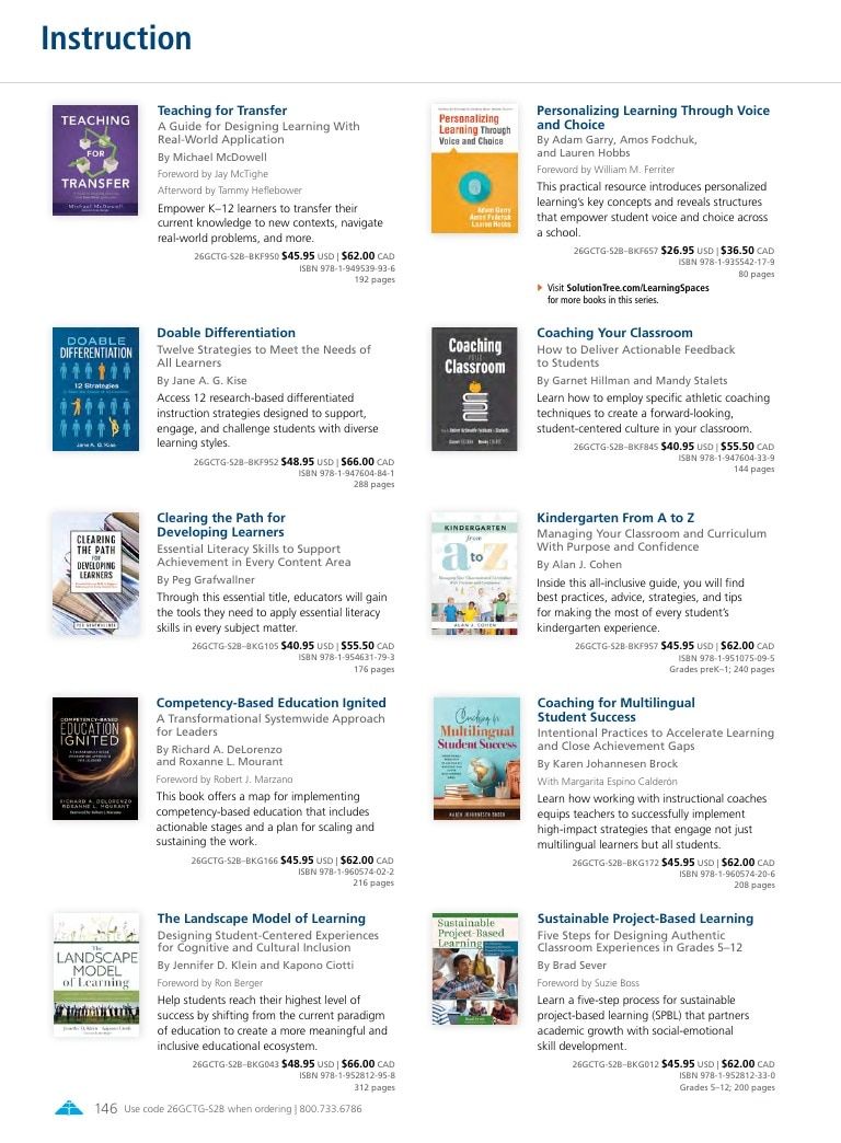 Solution Tree Education Resources Catalog Weekly Ad January 1 - December 31, 2026