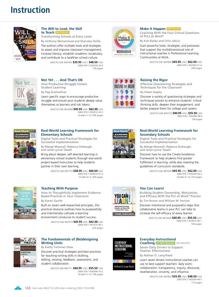 Solution Tree Education Resources Catalog Weekly Ad January 1 - December 31, 2026