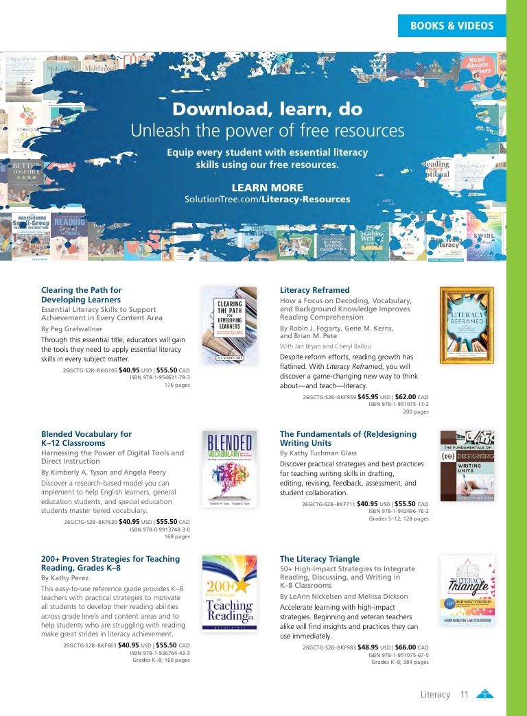Solution Tree Education Resources Catalog Weekly Ad January 1 - December 31, 2026