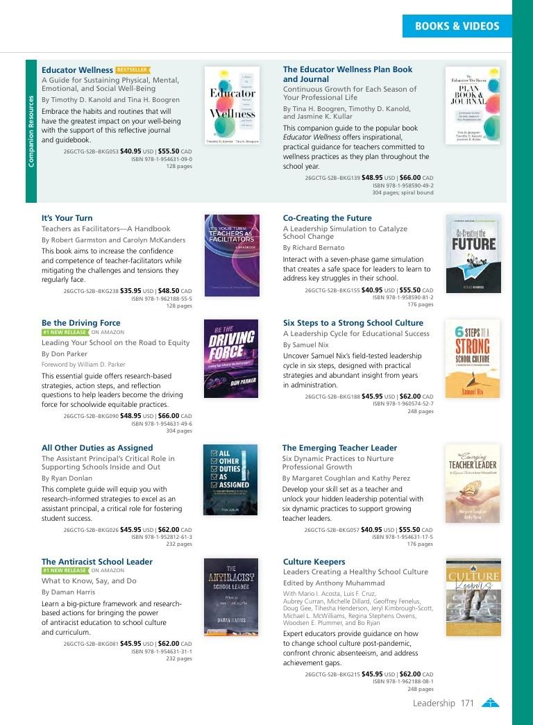 Solution Tree Education Resources Catalog Weekly Ad January 1 - December 31, 2026