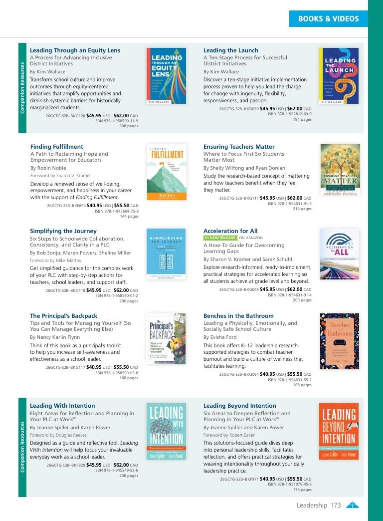 Solution Tree Education Resources Catalog Weekly Ad January 1 - December 31, 2026