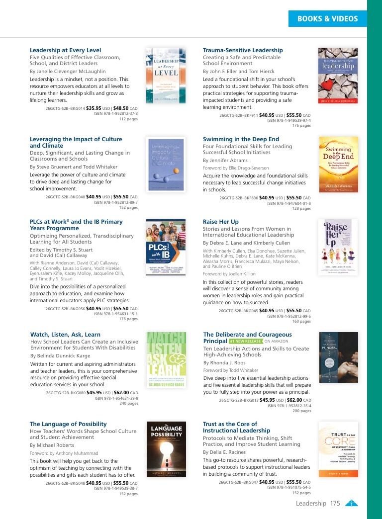 Solution Tree Education Resources Catalog Weekly Ad January 1 - December 31, 2026
