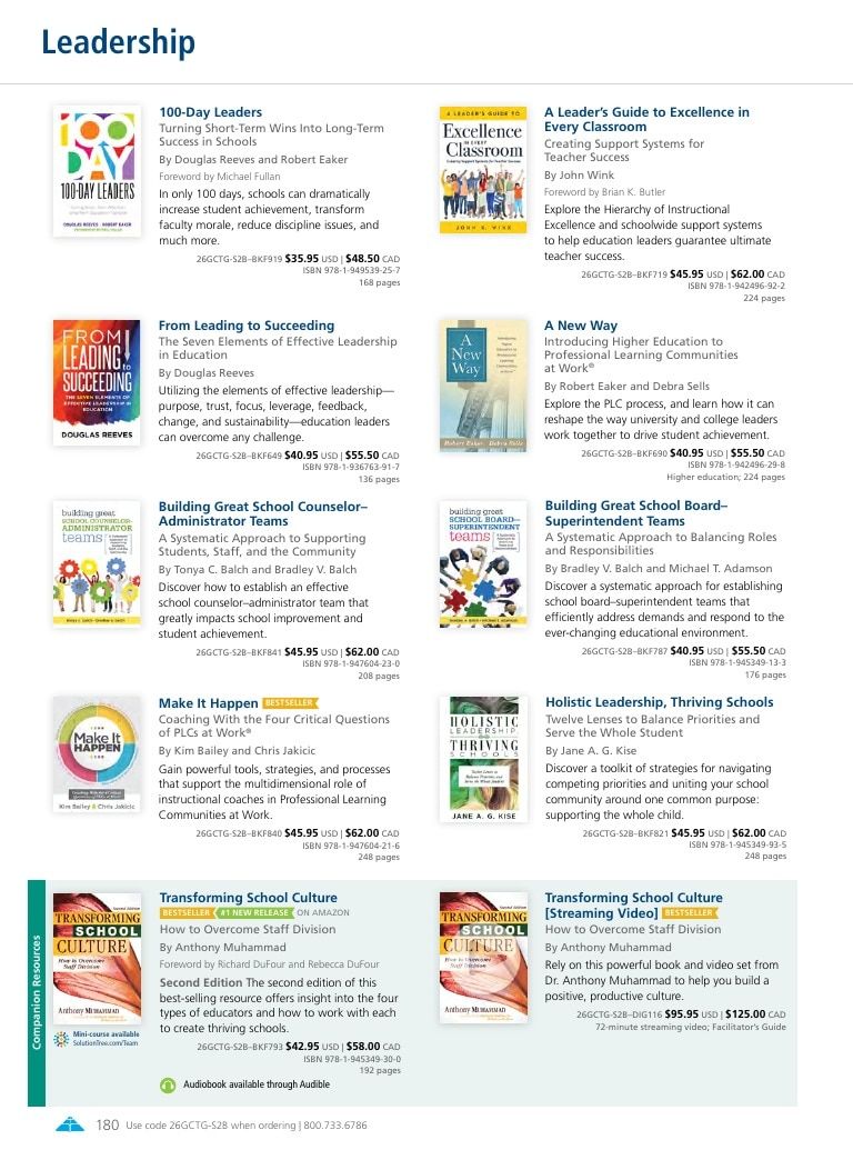 Solution Tree Education Resources Catalog Weekly Ad January 1 - December 31, 2026