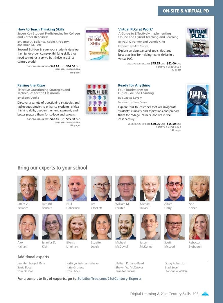 Solution Tree Education Resources Catalog Weekly Ad January 1 - December 31, 2026