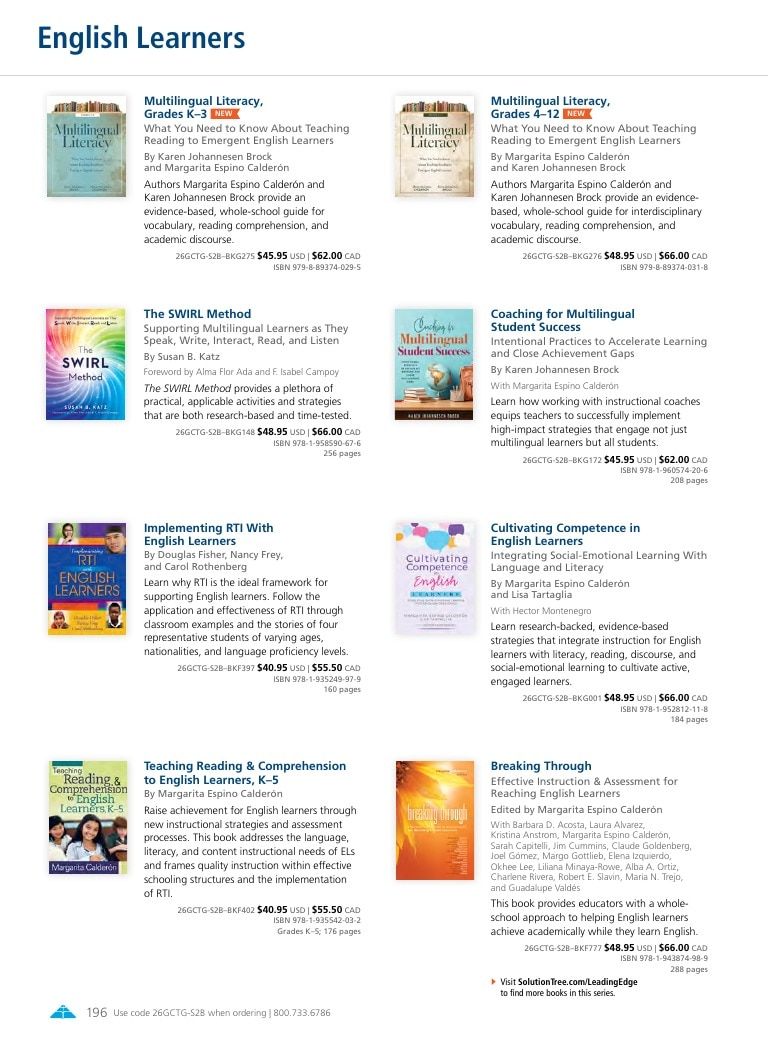 Solution Tree Education Resources Catalog Weekly Ad January 1 - December 31, 2026