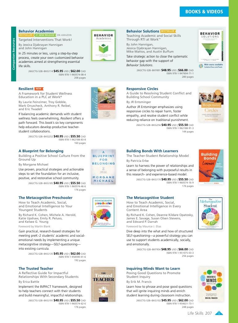 Solution Tree Education Resources Catalog Weekly Ad January 1 - December 31, 2026