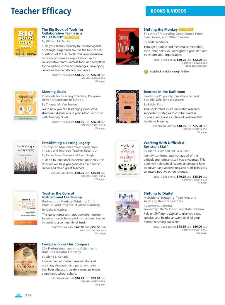 Solution Tree Education Resources Catalog Weekly Ad January 1 - December 31, 2026
