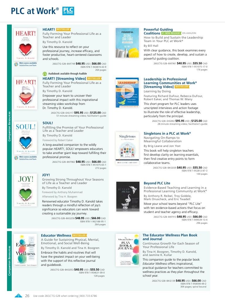 Solution Tree Education Resources Catalog Weekly Ad January 1 - December 31, 2026
