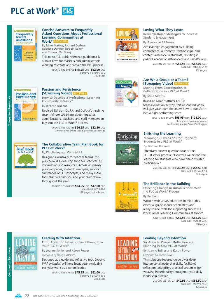 Solution Tree Education Resources Catalog Weekly Ad January 1 - December 31, 2026