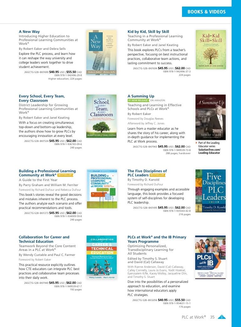 Solution Tree Education Resources Catalog Weekly Ad January 1 - December 31, 2026