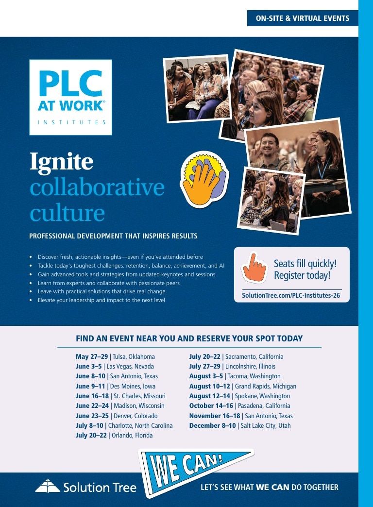 Solution Tree Education Resources Catalog Weekly Ad January 1 - December 31, 2026