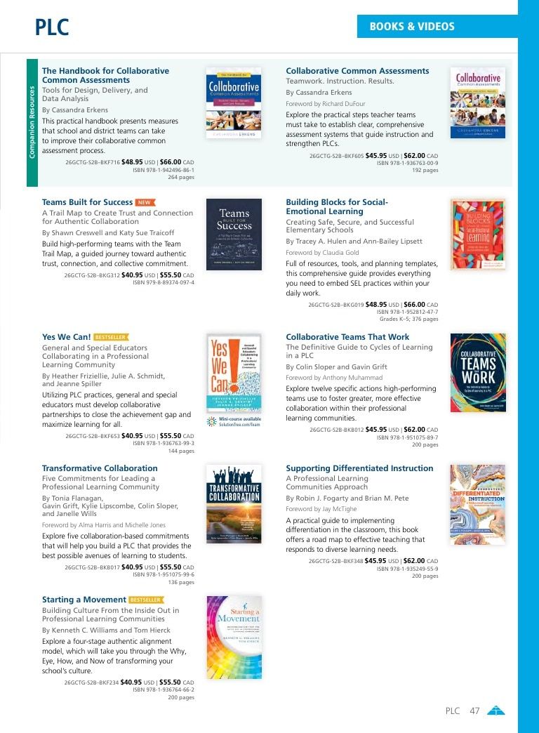 Solution Tree Education Resources Catalog Weekly Ad January 1 - December 31, 2026
