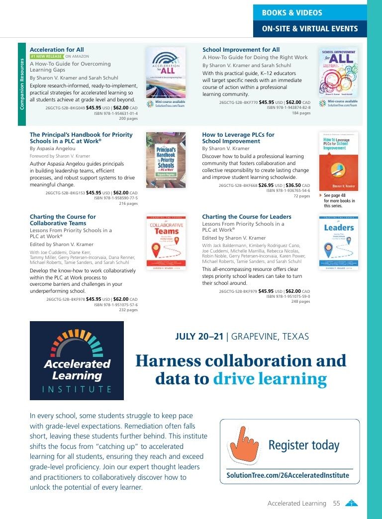 Solution Tree Education Resources Catalog Weekly Ad January 1 - December 31, 2026
