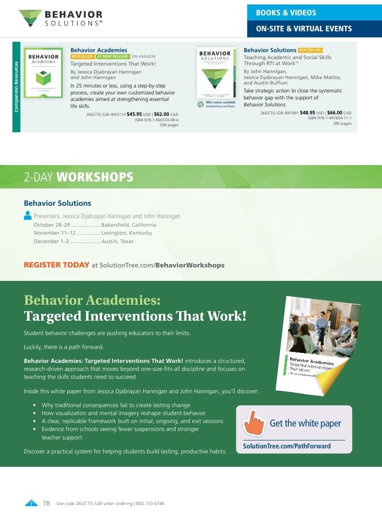 Solution Tree Education Resources Catalog Weekly Ad January 1 - December 31, 2026