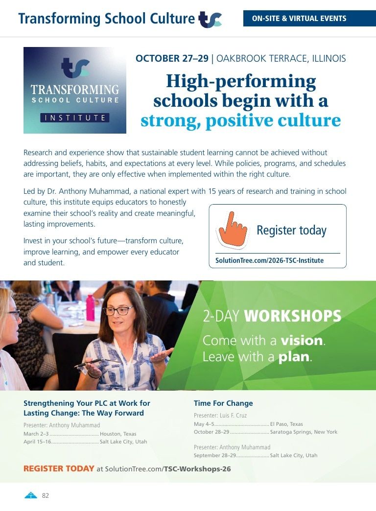 Solution Tree Education Resources Catalog Weekly Ad January 1 - December 31, 2026